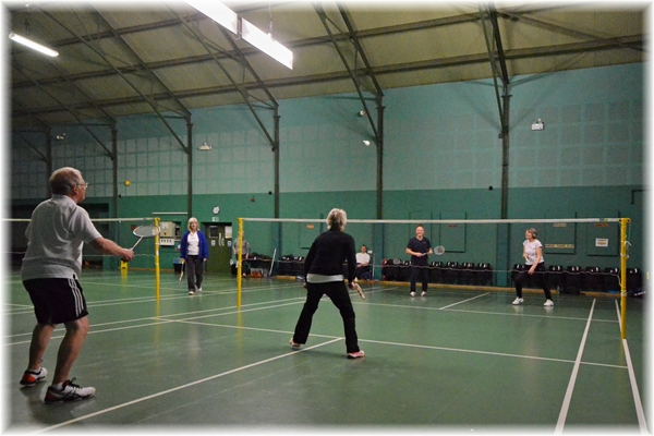 Our badminton group in action 2