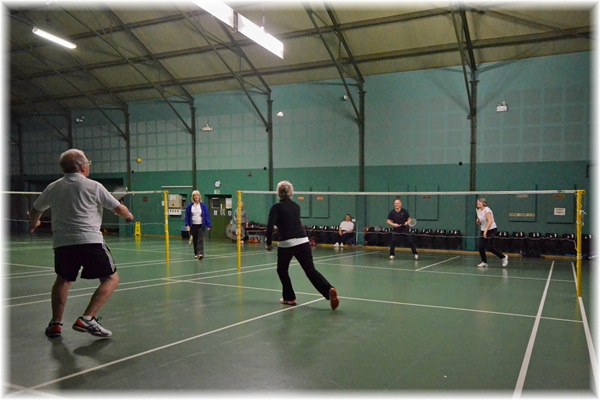 Our badminton group in action 3