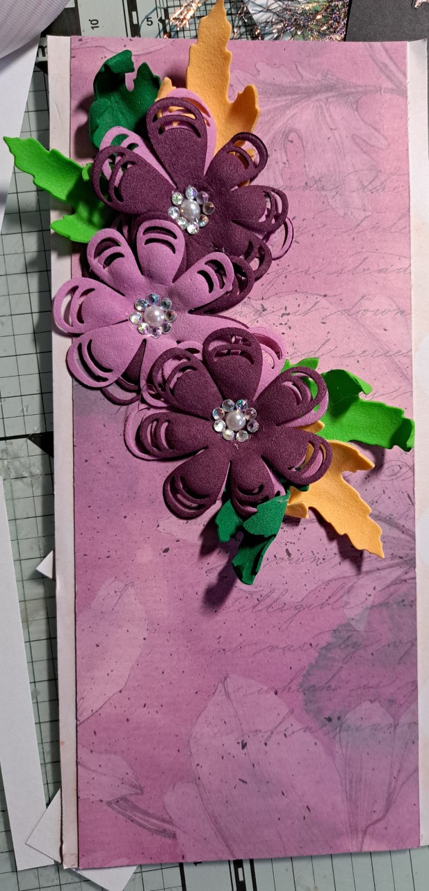 Purple foam flowers