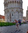 The leaning tower at Pisa