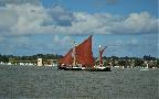 Sailing Barge in the Colne at Brightling