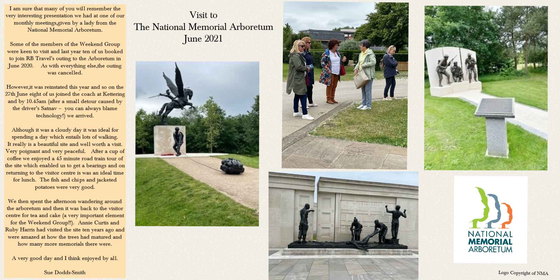 Visit to the National Memorial Arboretum