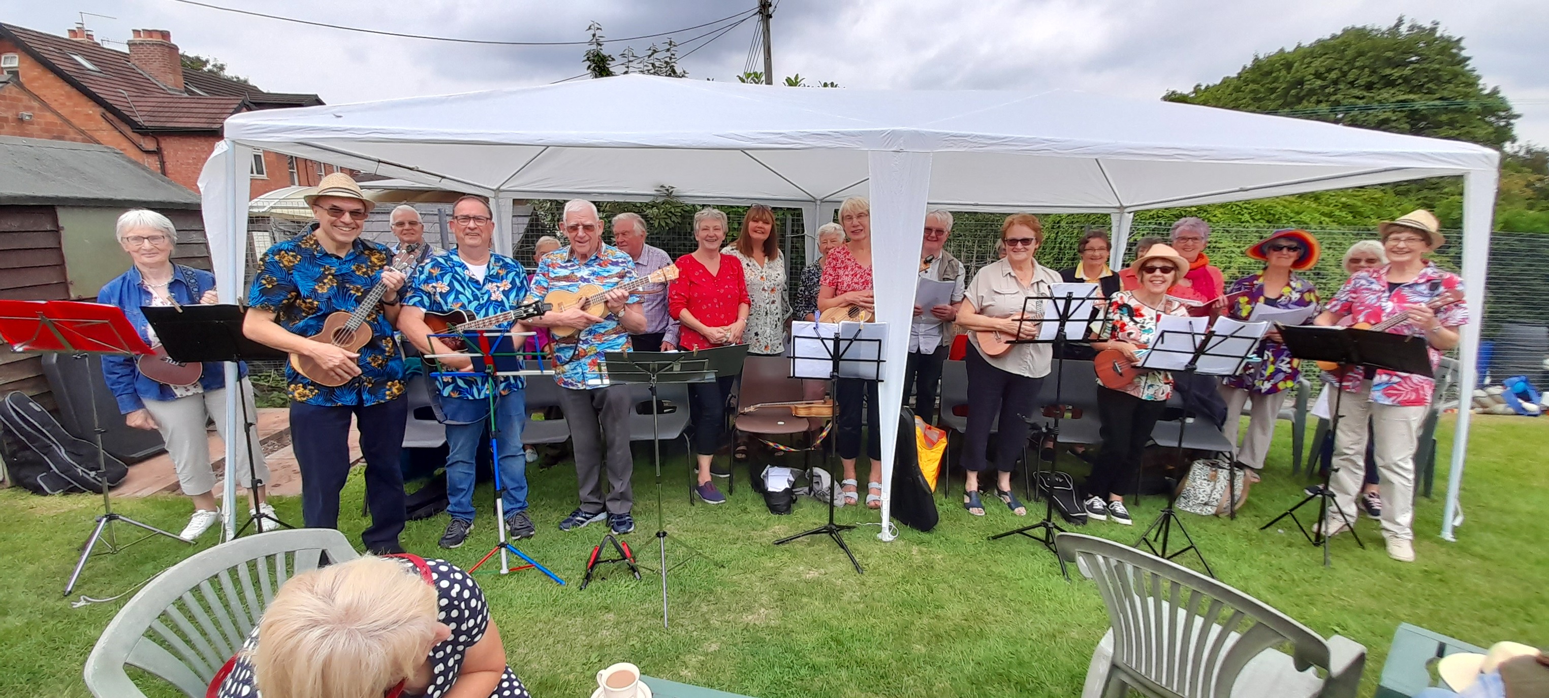A gig for the Finstall Village Fete.