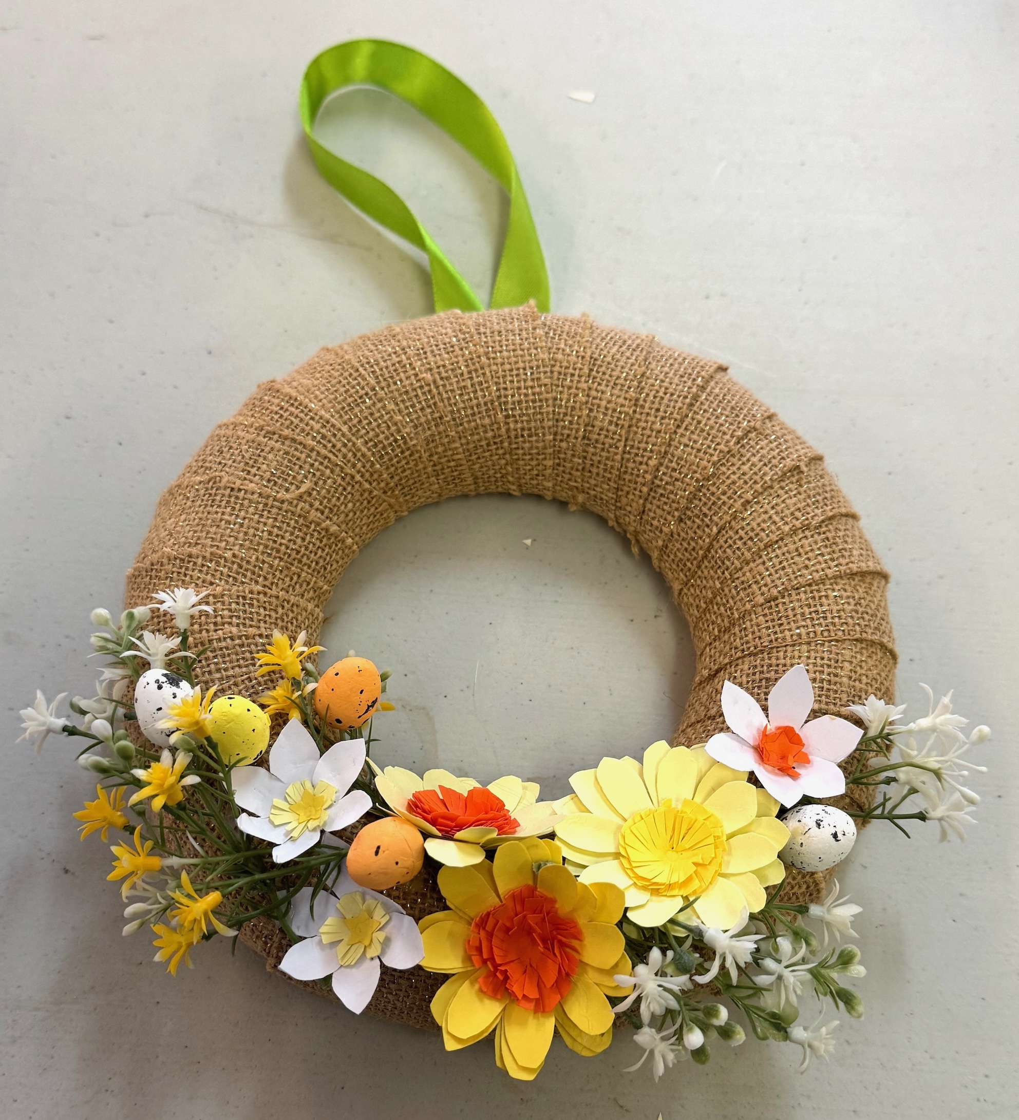 A completed wreath