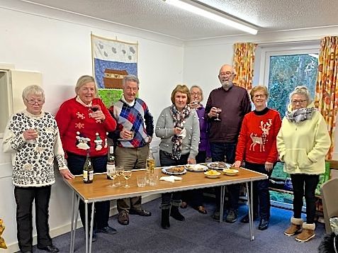 Refreshments at the Christmas meeting