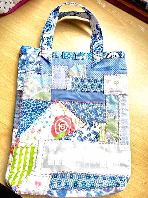 Craft and Sewing - Scrappy bag