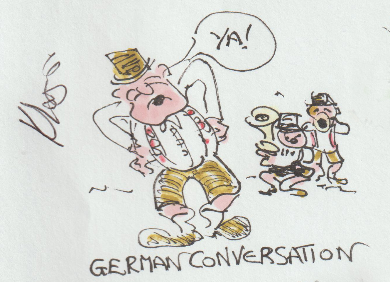 German Conversation Cartoon