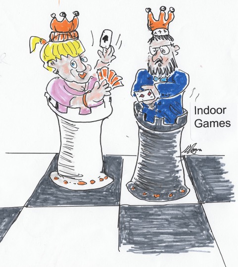 Indoor Games Cartoon