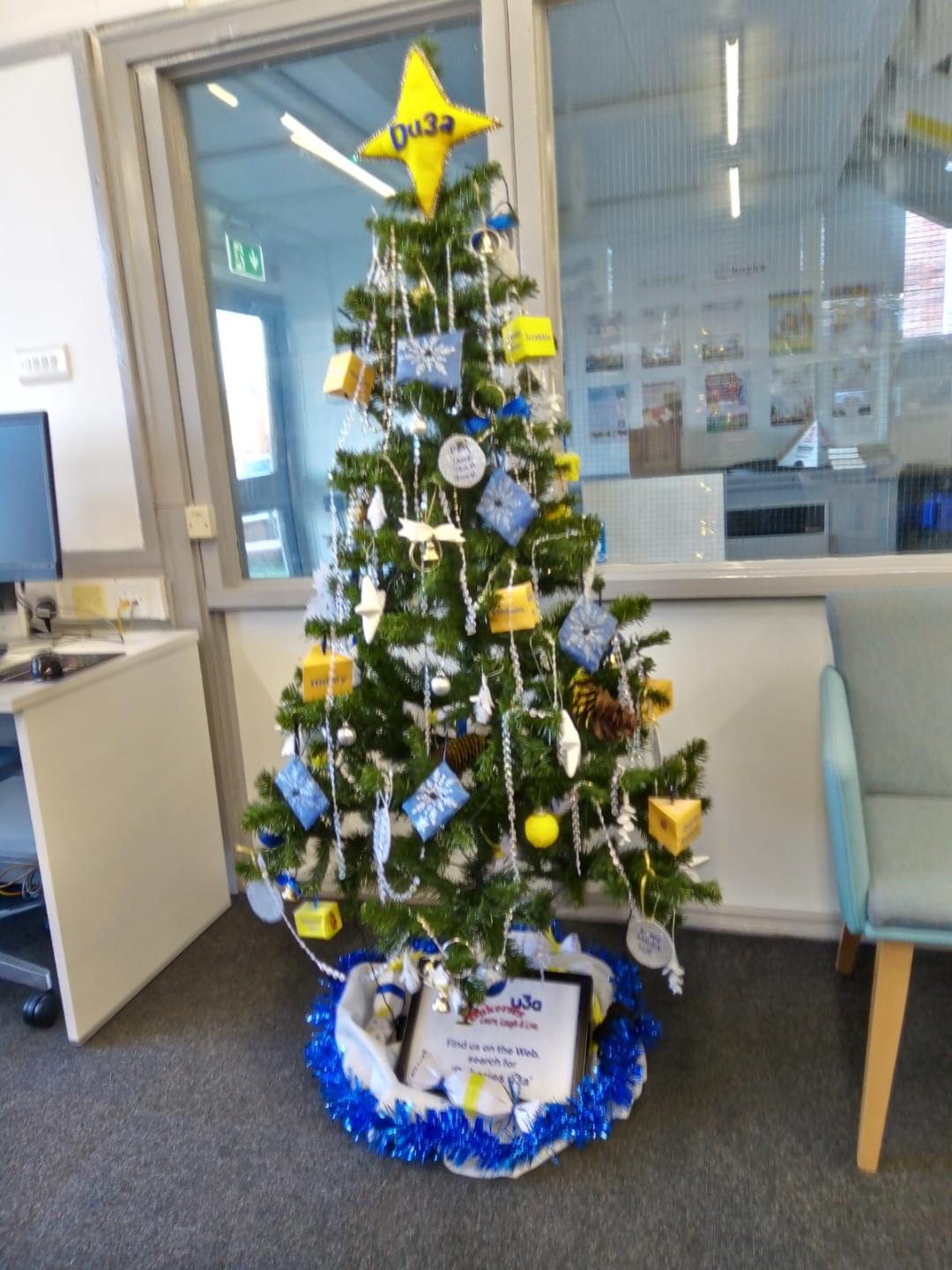 Our Christmas Tree in Ollerton Library
