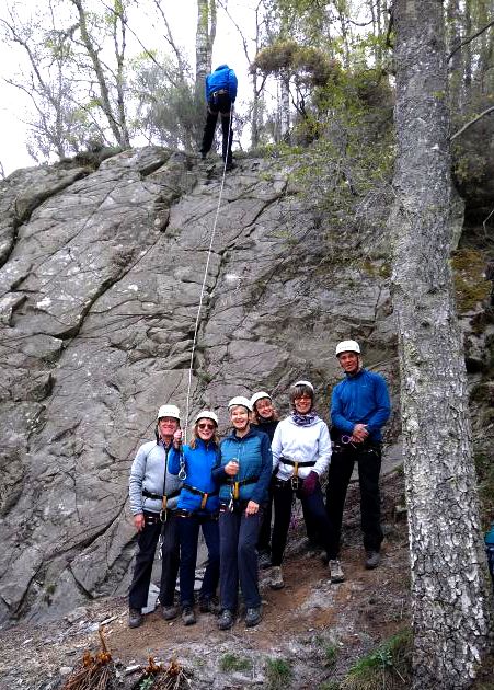 Abseiling at Dunkeld