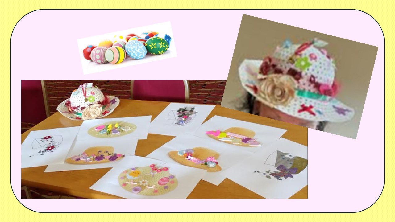 Easter bonnet collage collection