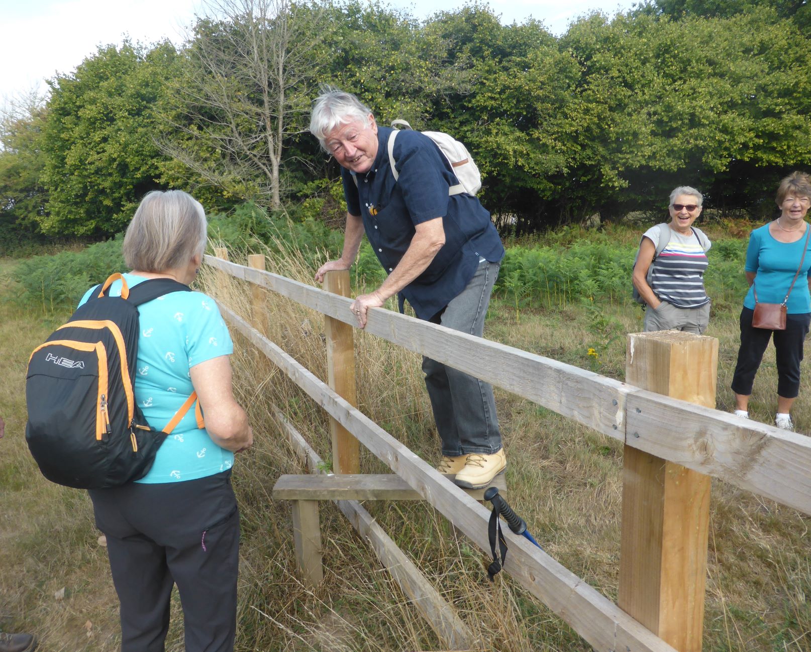 Crossing a stile Aug 22