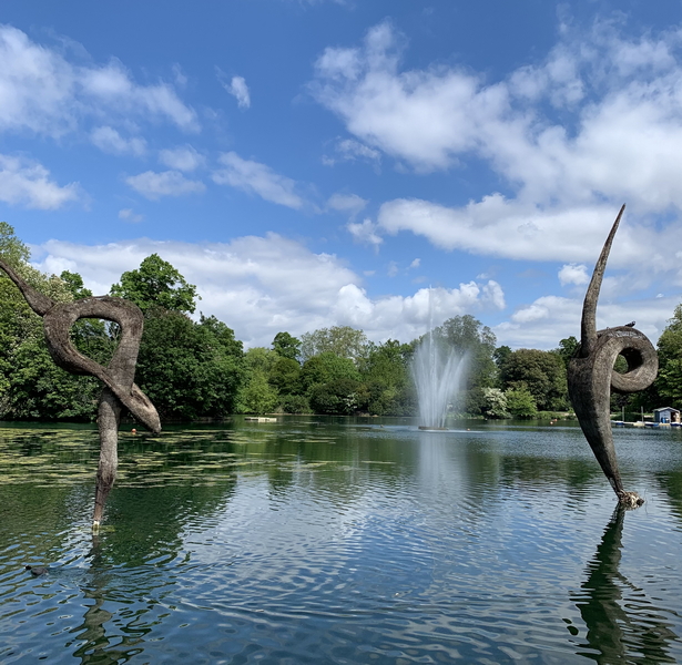 Sculpture on the lake