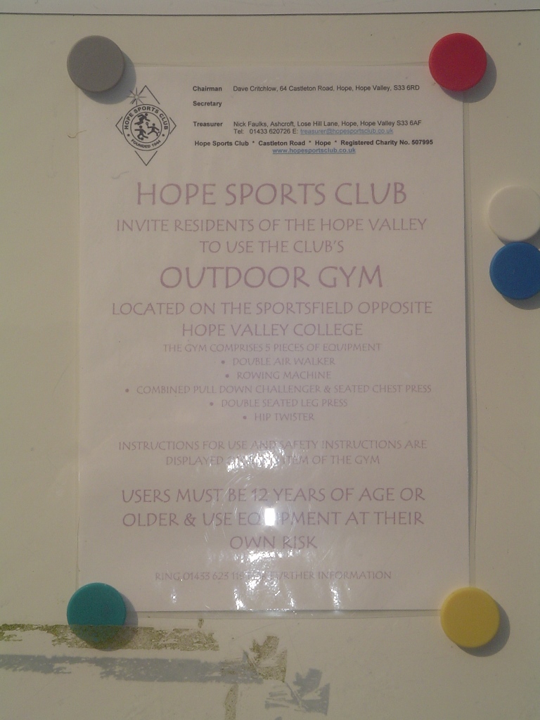 Hope Valley Hope Sports Club Outdoor Gym
