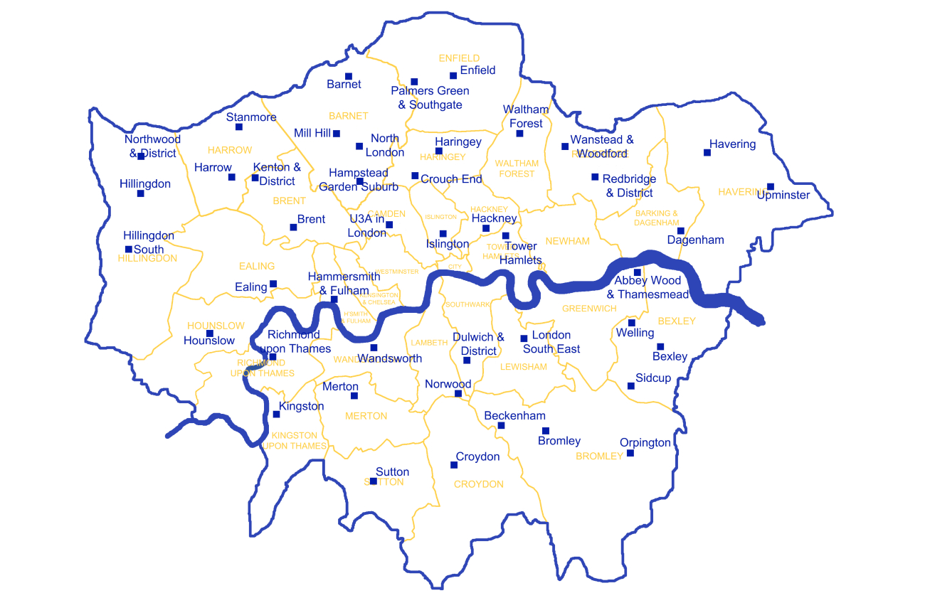 Map of London u3as