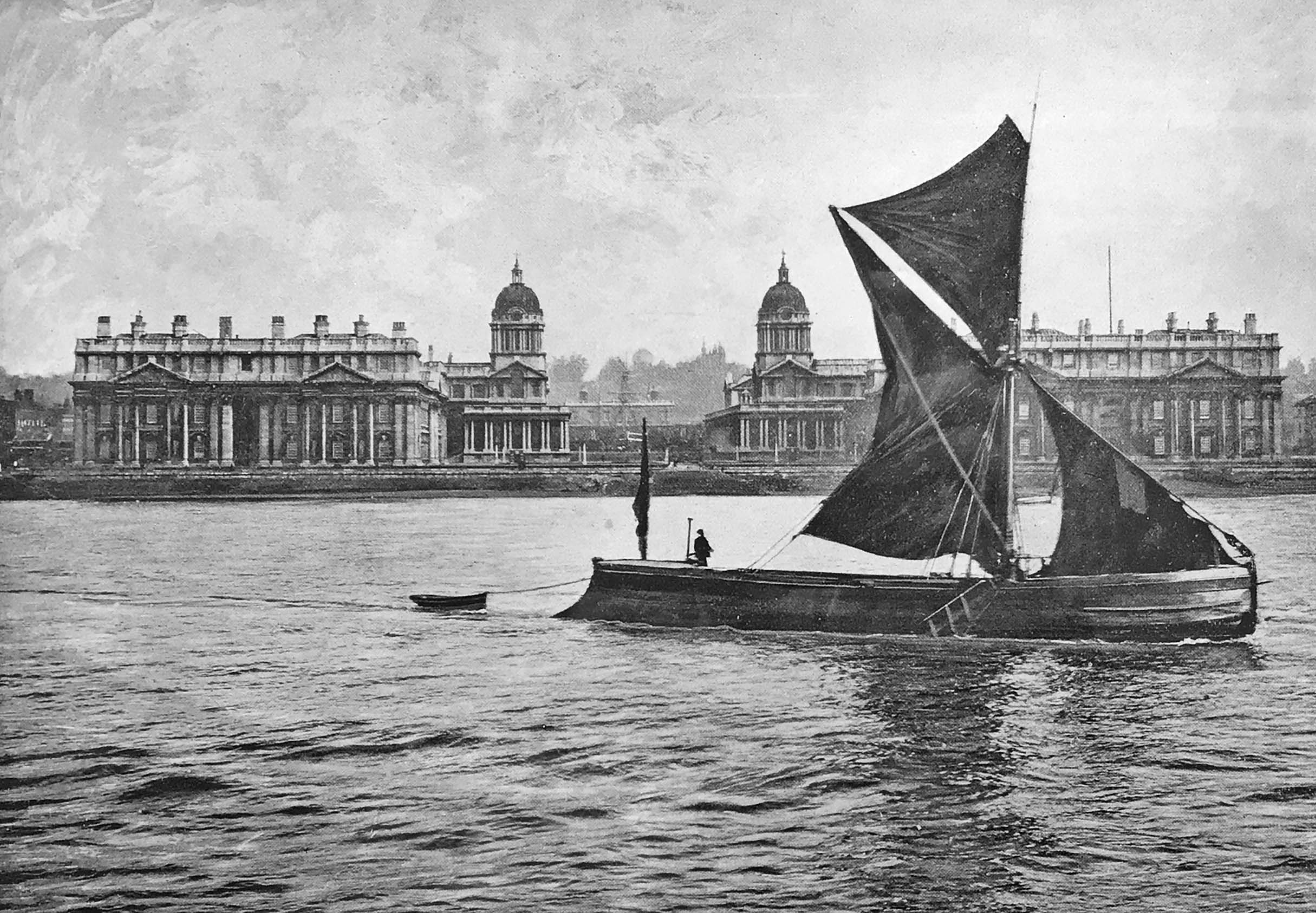 Royal Hospital and Thames Barge