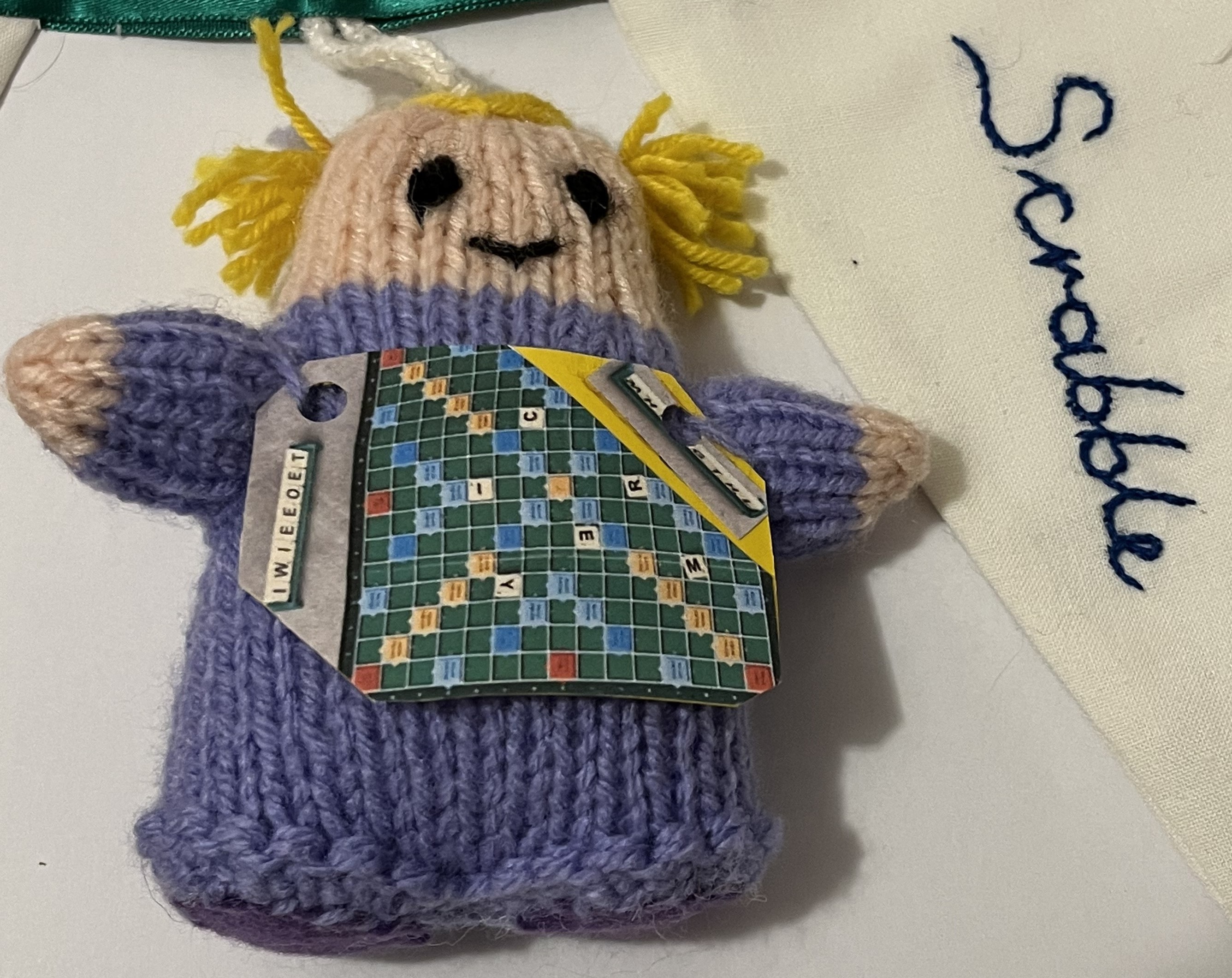 Scrabble whitty-knit