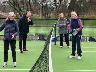 Outdoor tennis group - in January!