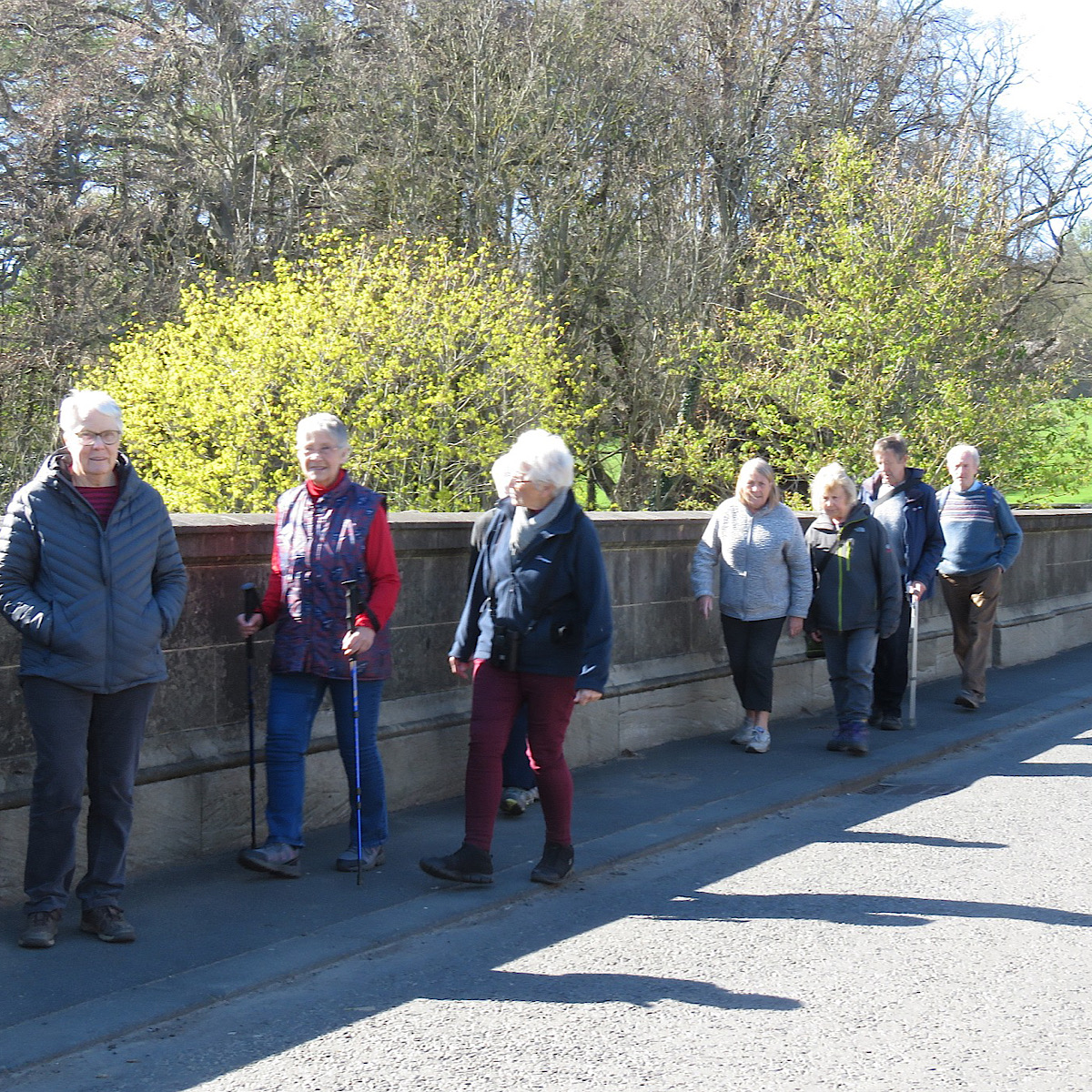 April stroll, Bywell bridge