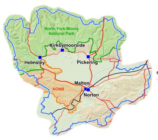 Map of Ryedale Area