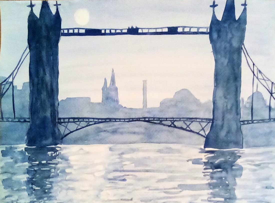 Margaret Thomas-Tower Bridge monochrome