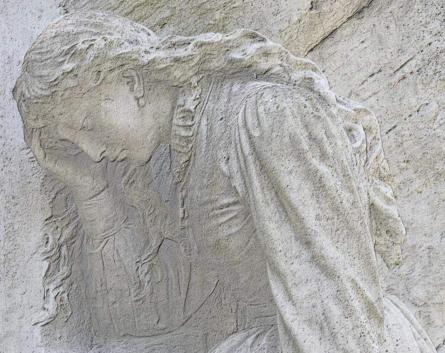 Bas-relief in the churchyard