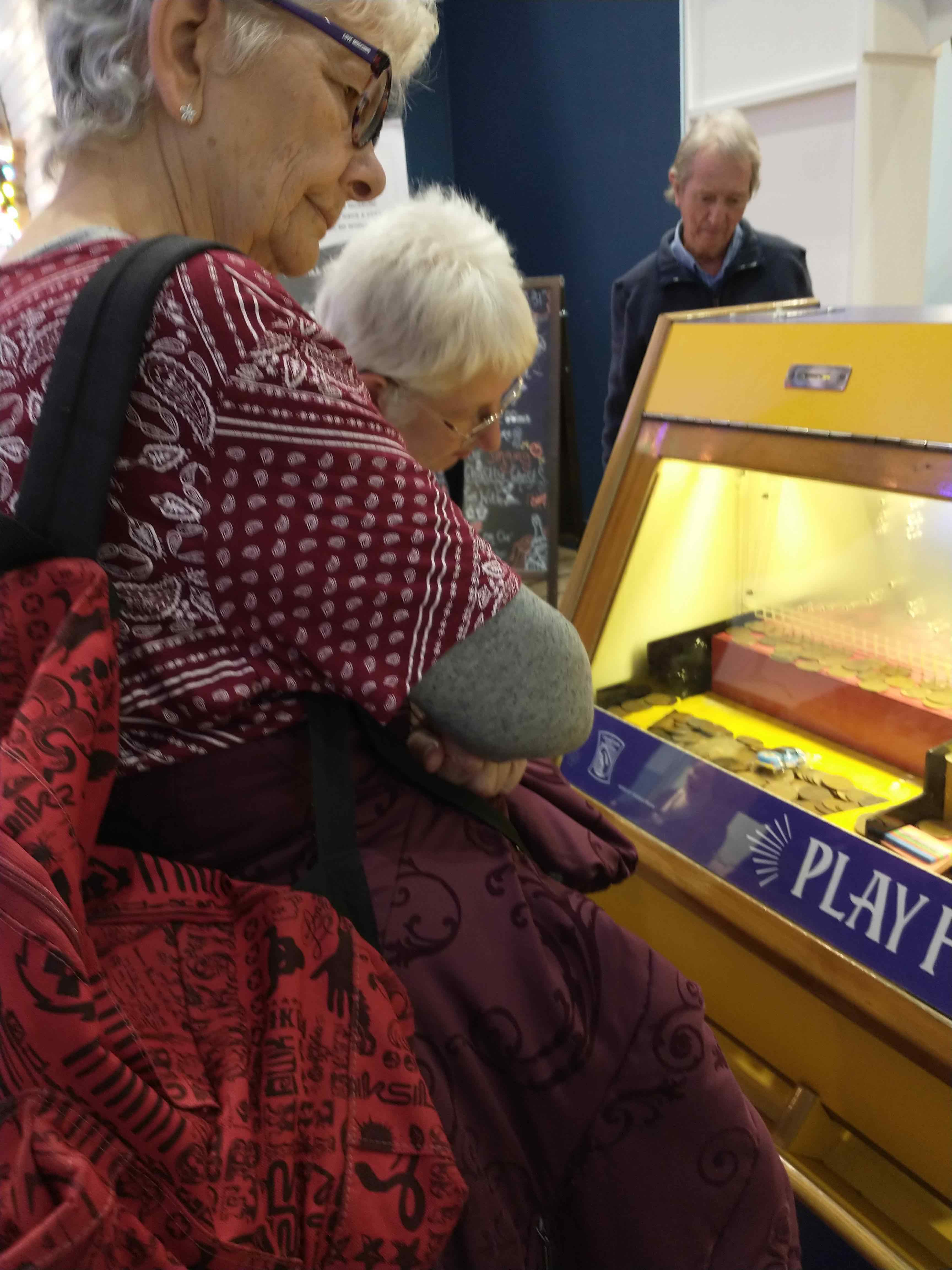 Visit to Milestones; Penny slot machines