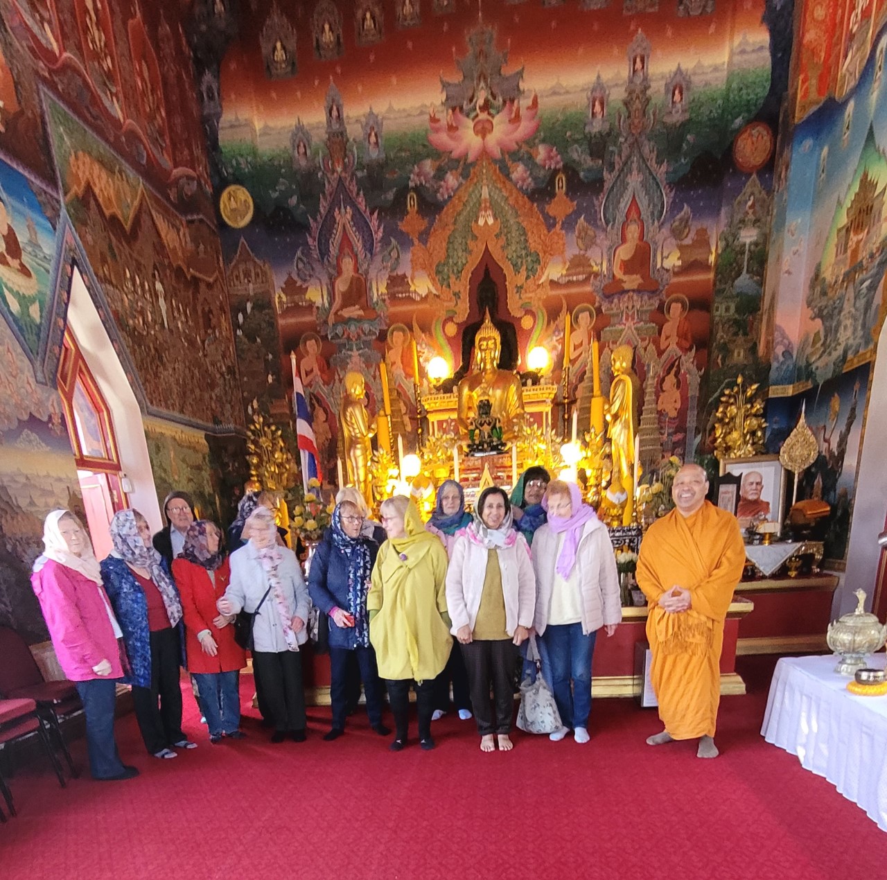 Trip to the Buddhist Temple in Wimbledon