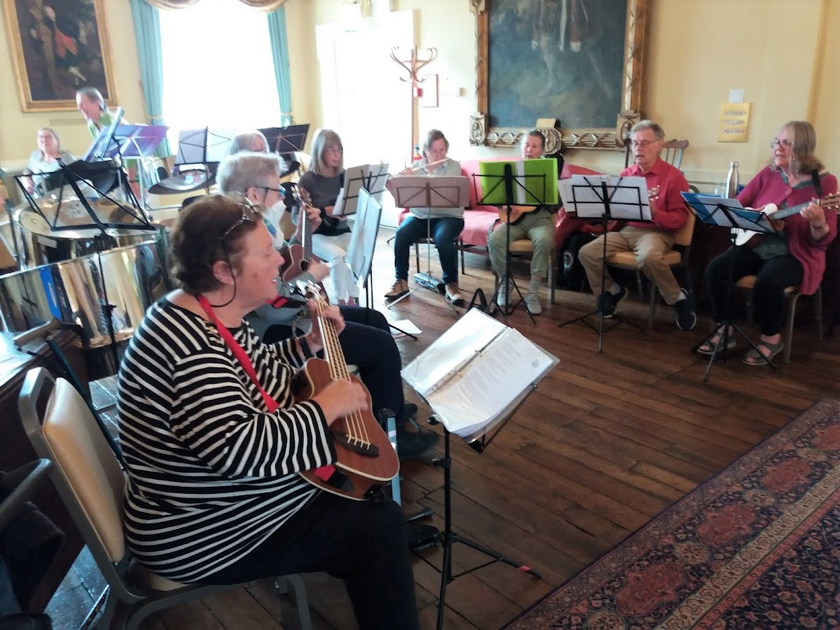 Ukuleles perform at Town Hall event