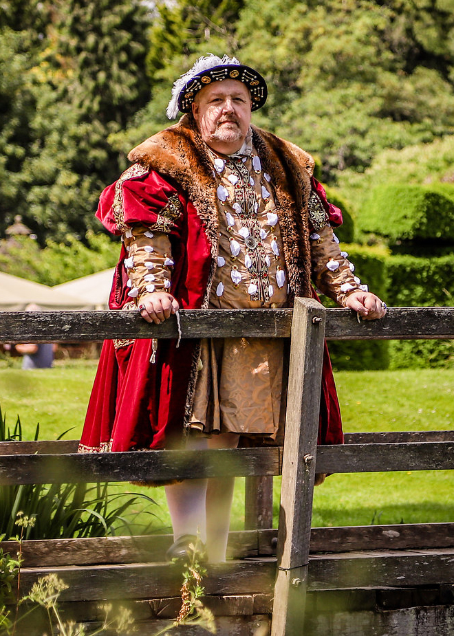 Mike Farley as Henry VIII - July