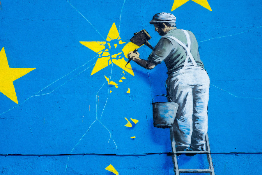 Banksy Brexit Mural, Dover (detail)