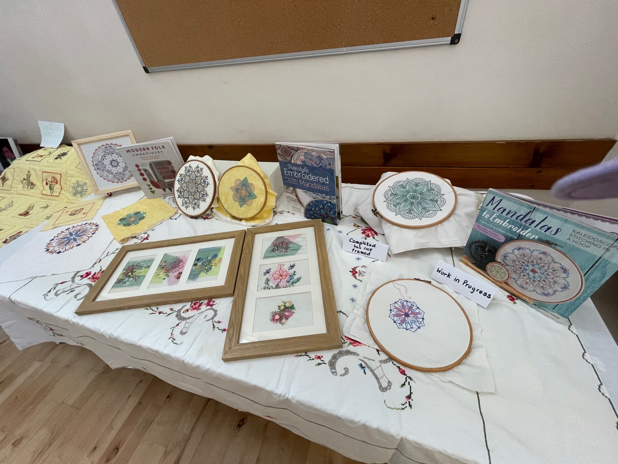 Embroidery Group display at AGM