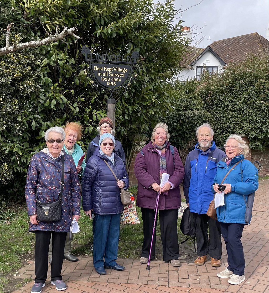 Group exploring Lindfield. March 2023