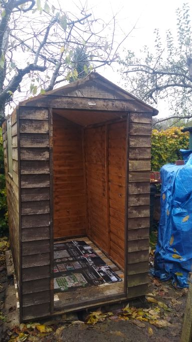 Our new wooden shed!