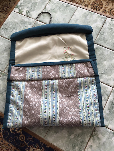 Christine’s patchwork peg bag