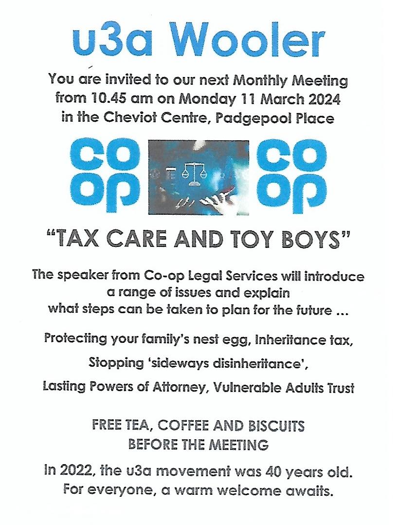 Co-op Tax Care and Toy Boys